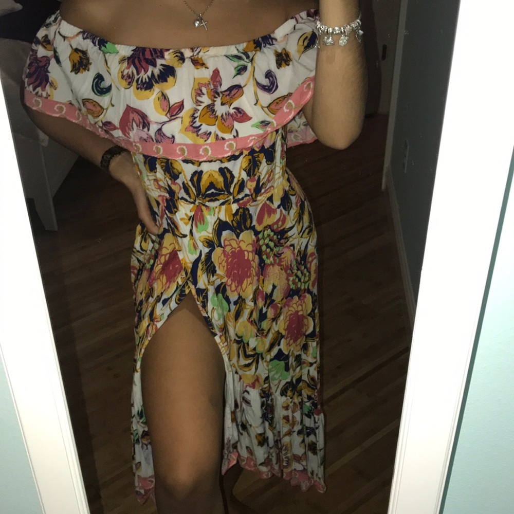 Agaci floral high low sundress